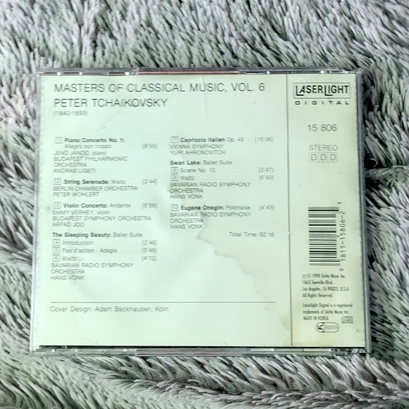 4 CD Set Master's of Classical Music Mozart, Bach, Beethoven, & Tschaikowsky - Picture 11 of 11